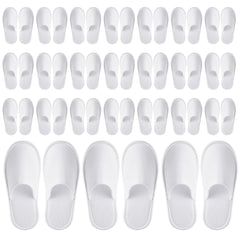 Pantuflas desechables Juvale con empaque individual, higiene garantizada para huéspedes