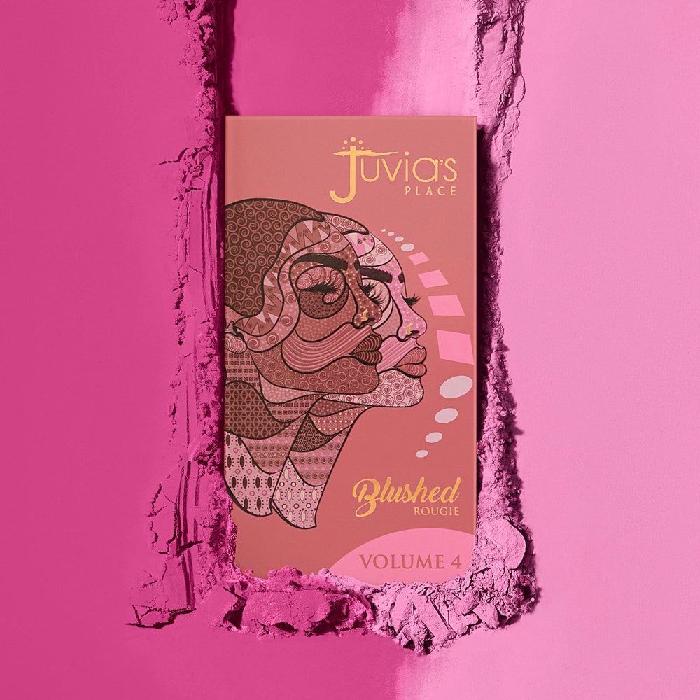 Juvia's Place Blushed Duo Blush empaque elegante y portable para viajar