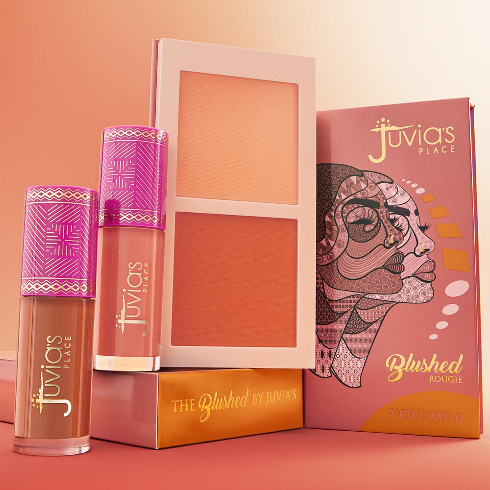 Juvia's Place Blushed Duo Volume3, dos tonos rosados para realzar la apariencia de mejillas.