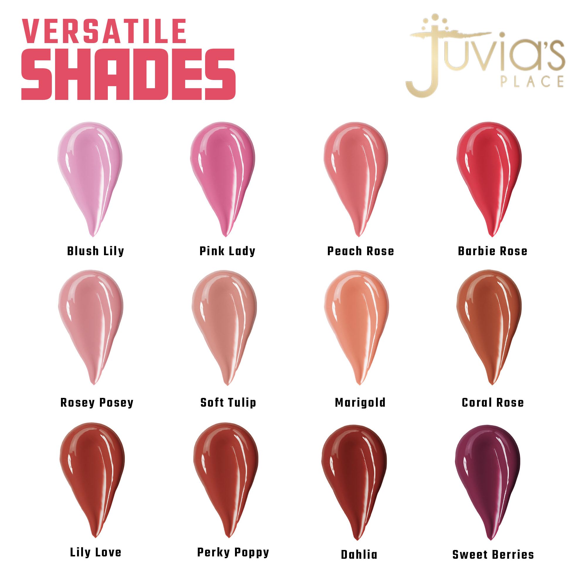 Juvia's Place Blushed Liquid Blush BlushLily ofrece tonos versátiles para piel.