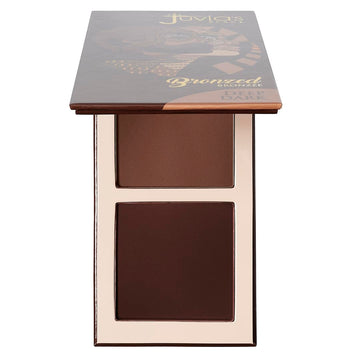Juvia's Place Bronzed Duo Bronzer, empaque compacto, ideal para retoques diarios.