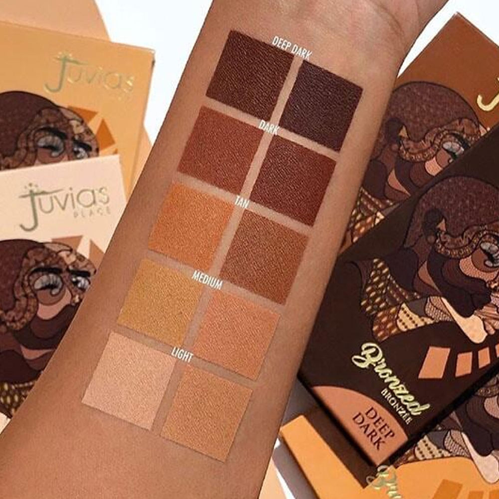 Juvia's Place Bronzed Duo: tono bronceado para piel media, adaptable y favorecedor.