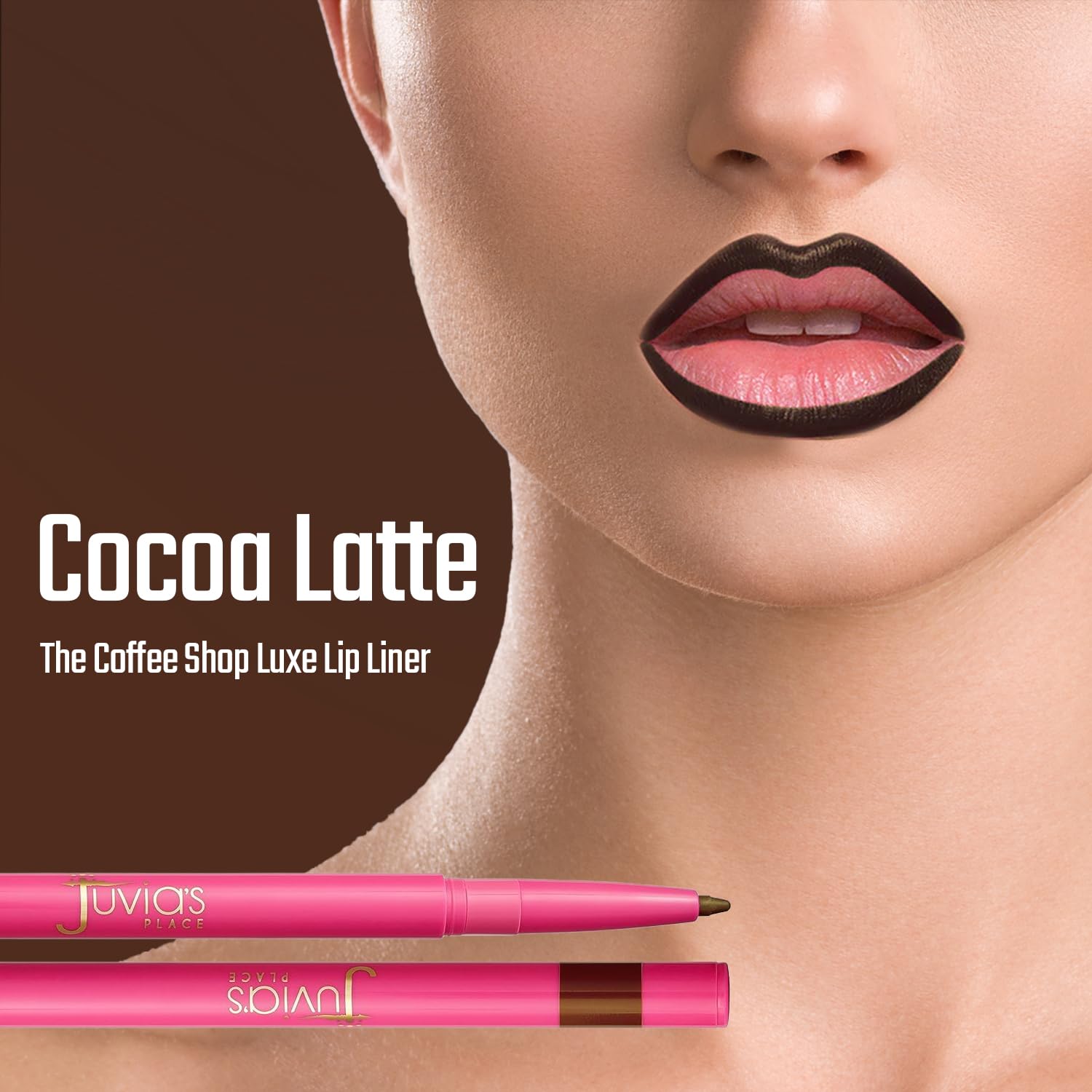 Matte texture appearance on lips for full-coverage look