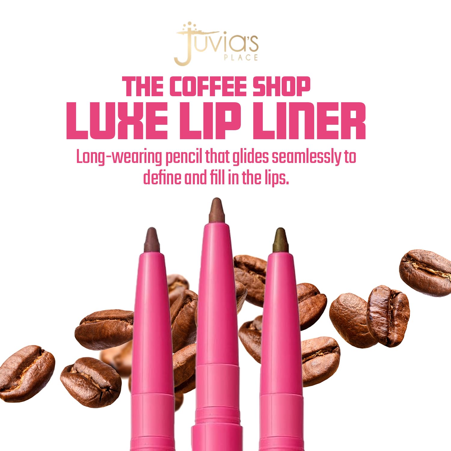 Juvia's Place Luxe Lip Liner precision application for a sharp lasting pout