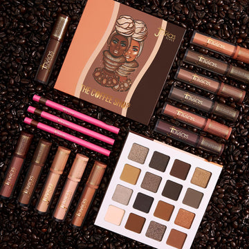 Swatches of Cocoa Latte and Dusty Rose for versatile looks
