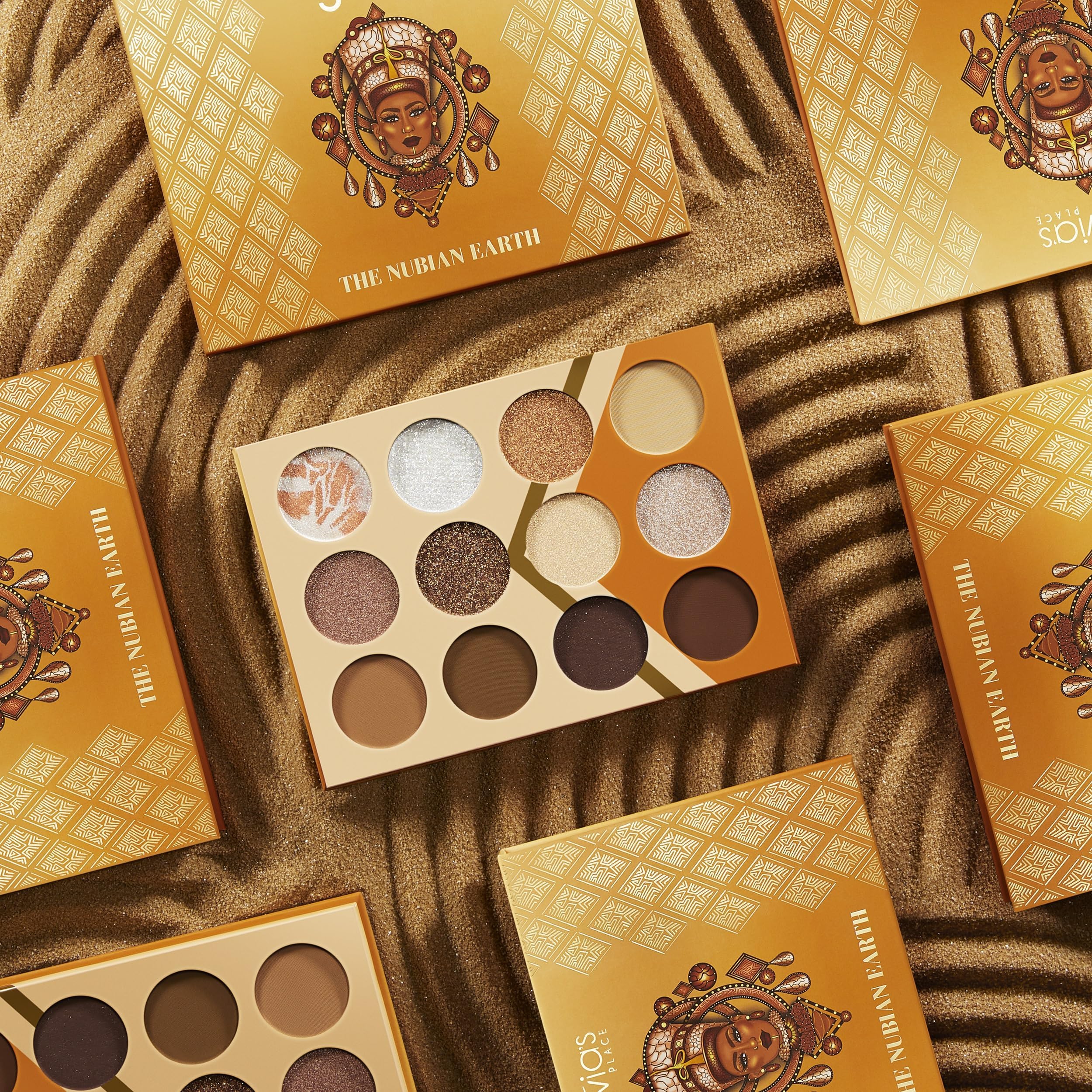 Compact case of Juvia's Place Nubian Earth palette for on-the-go use