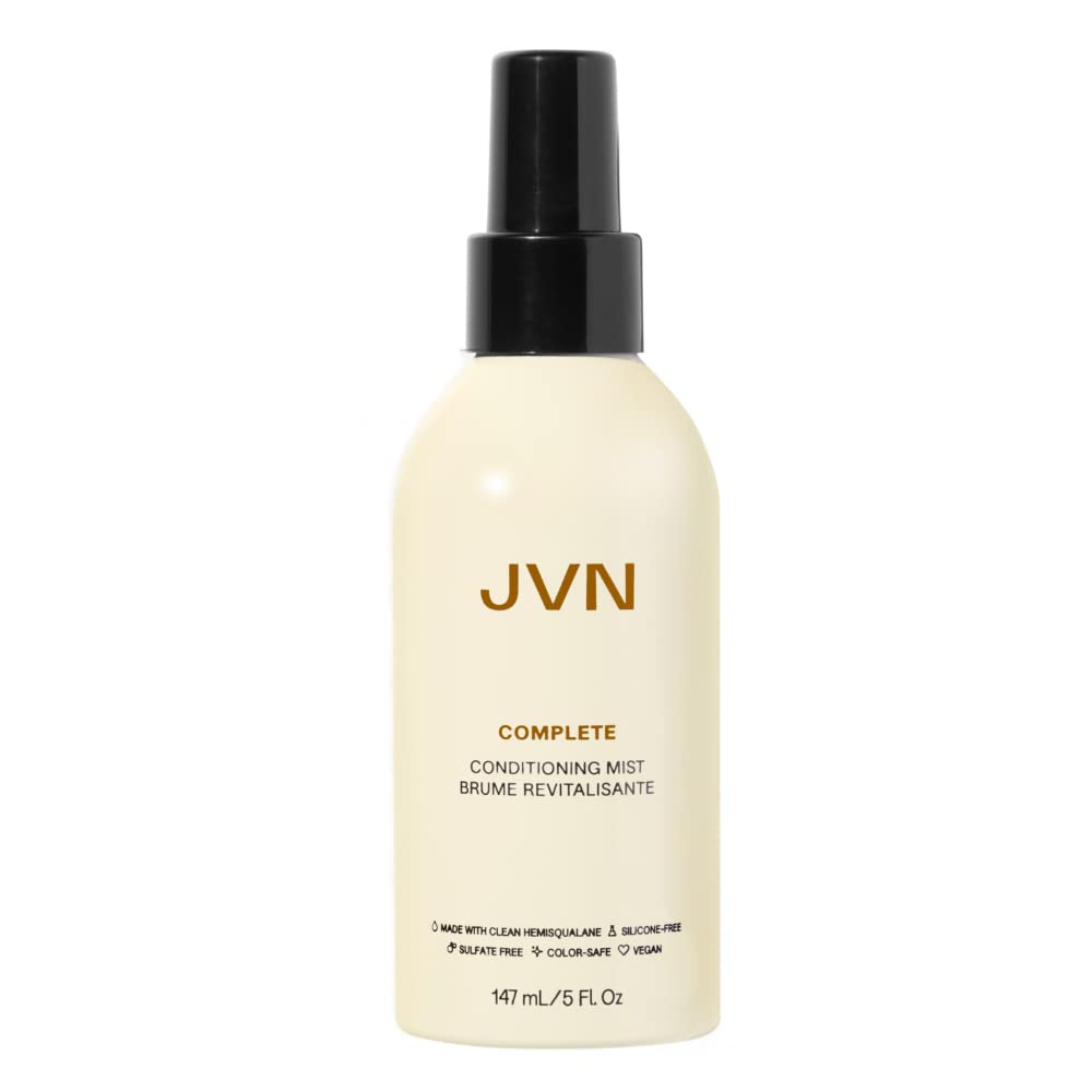 Bruma de JVN para cabello, hidratación instantánea y control del frizz.