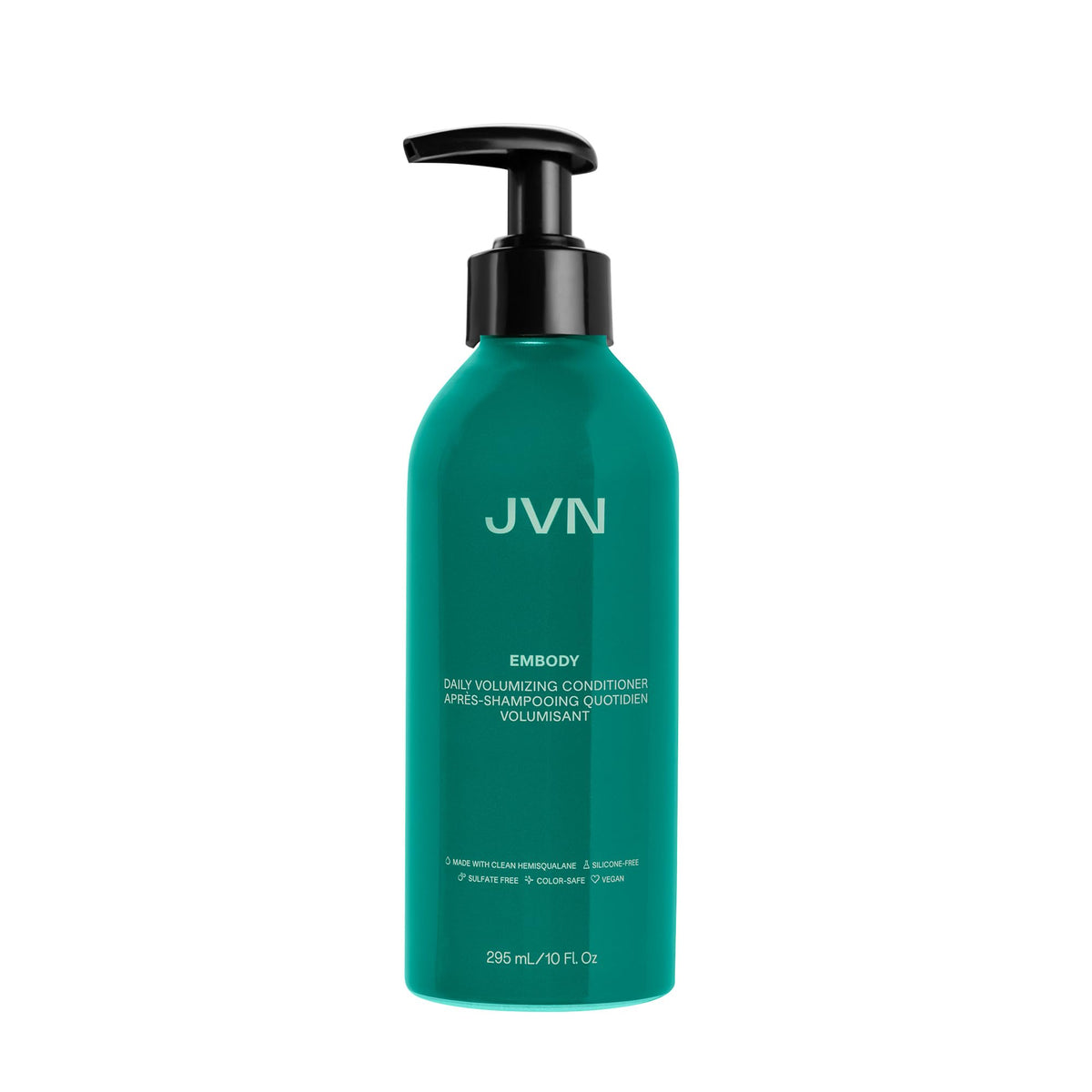 Acondicionador Embody de JVN en botella, aporta volumen y suavidad.