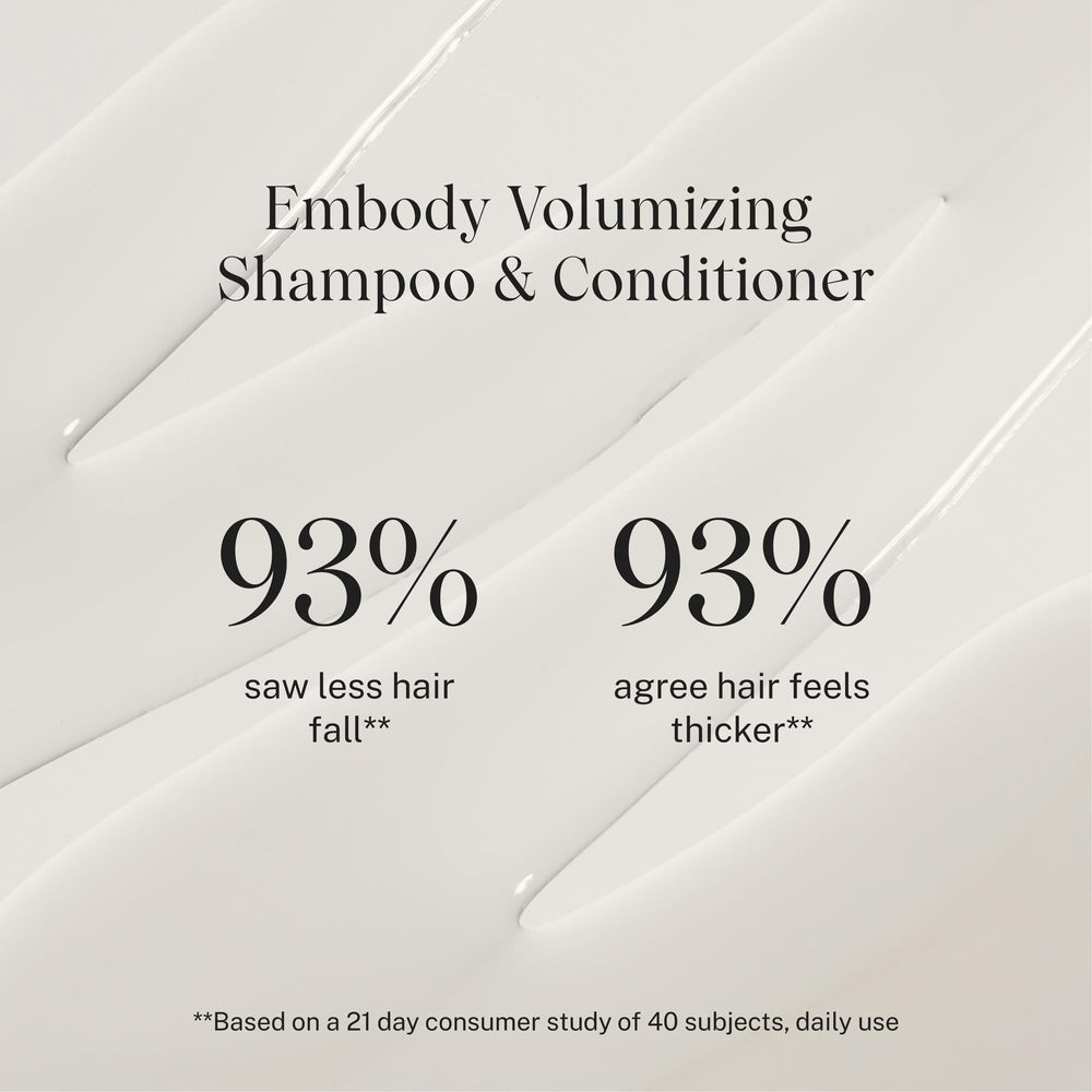 Aplicación suave de JVN Embody durante la ducha para cabello limpio.