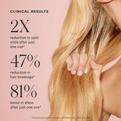 JVN Revive Bond Gloss – image après-shampoing pour cheveux colorés et fragiles.