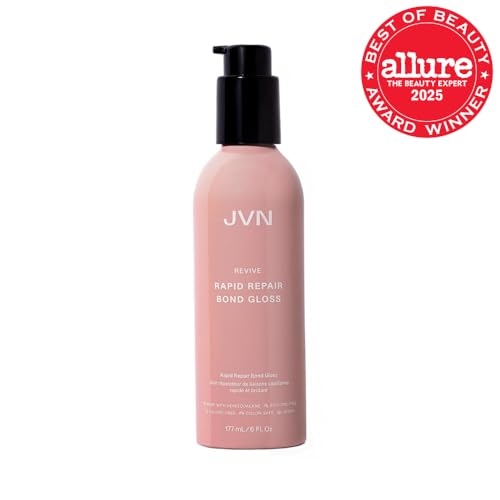 JVN Revive Bond Gloss – gouttes de sérum illustrant l’application pour brillance.