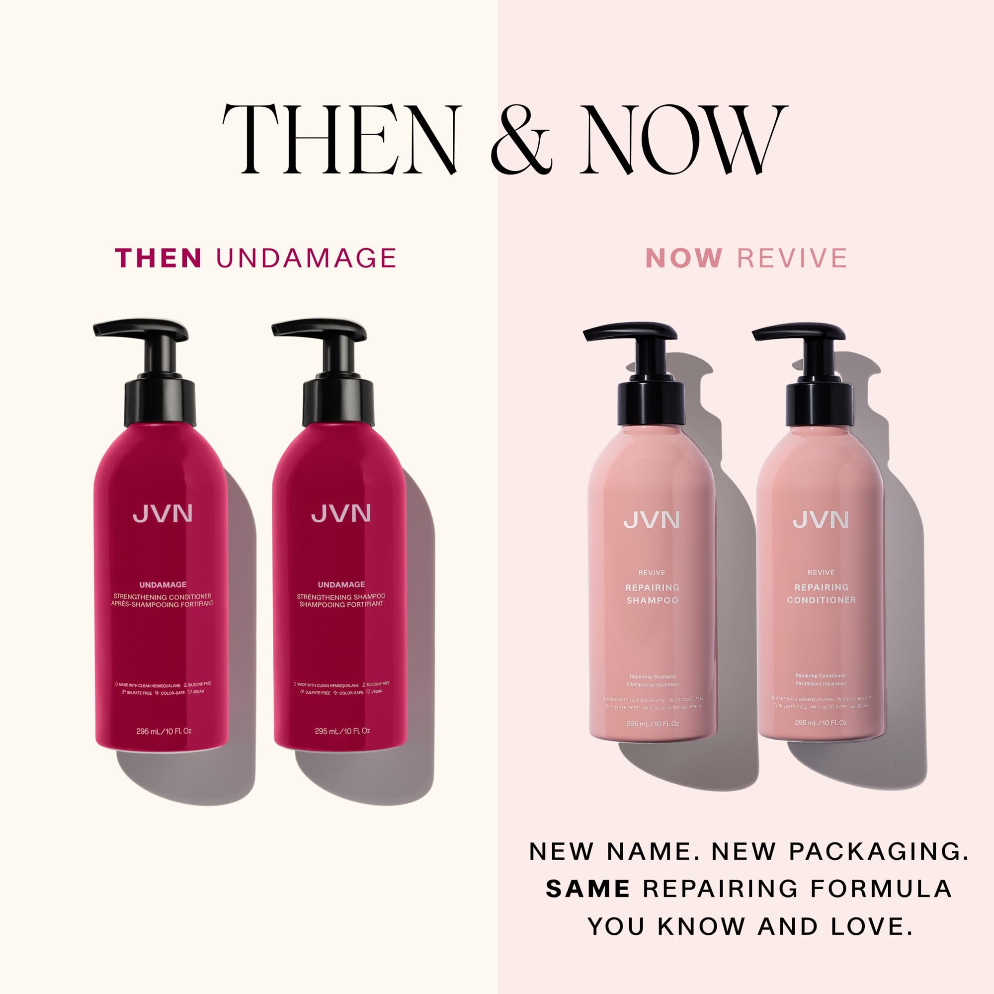 Aplicación en medias longitudes y puntas del acondicionador JVN Revive Repairing.