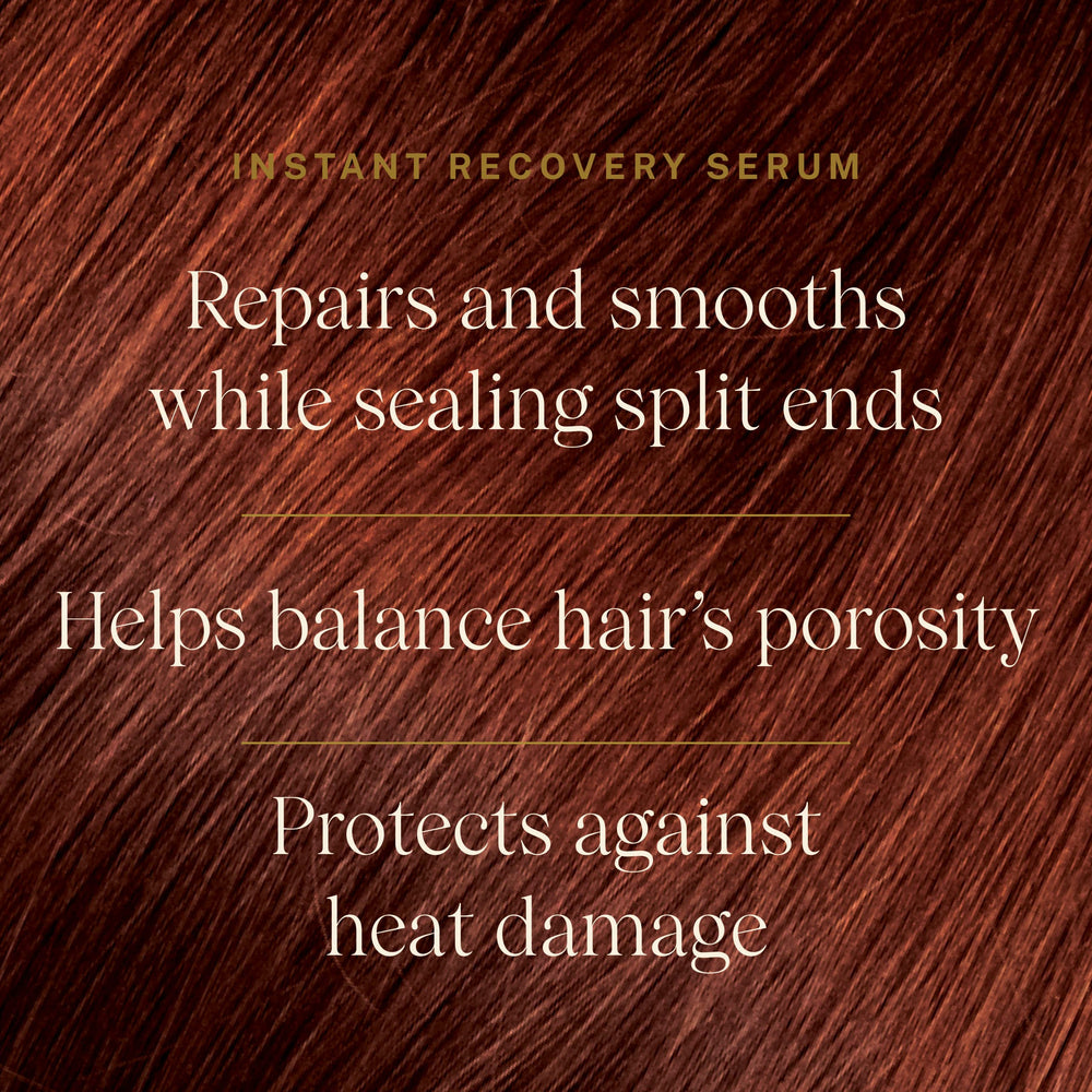 Texture satinée après application du sérum JVN pour une finish douce.