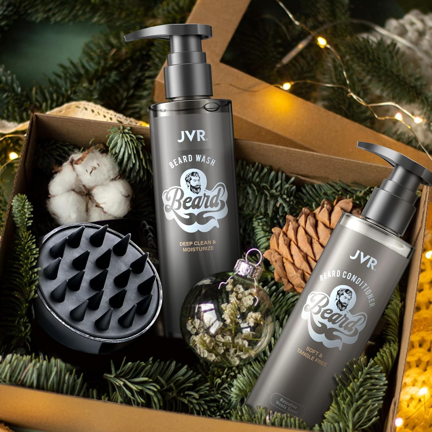 Brillo natural de la barba con JVR