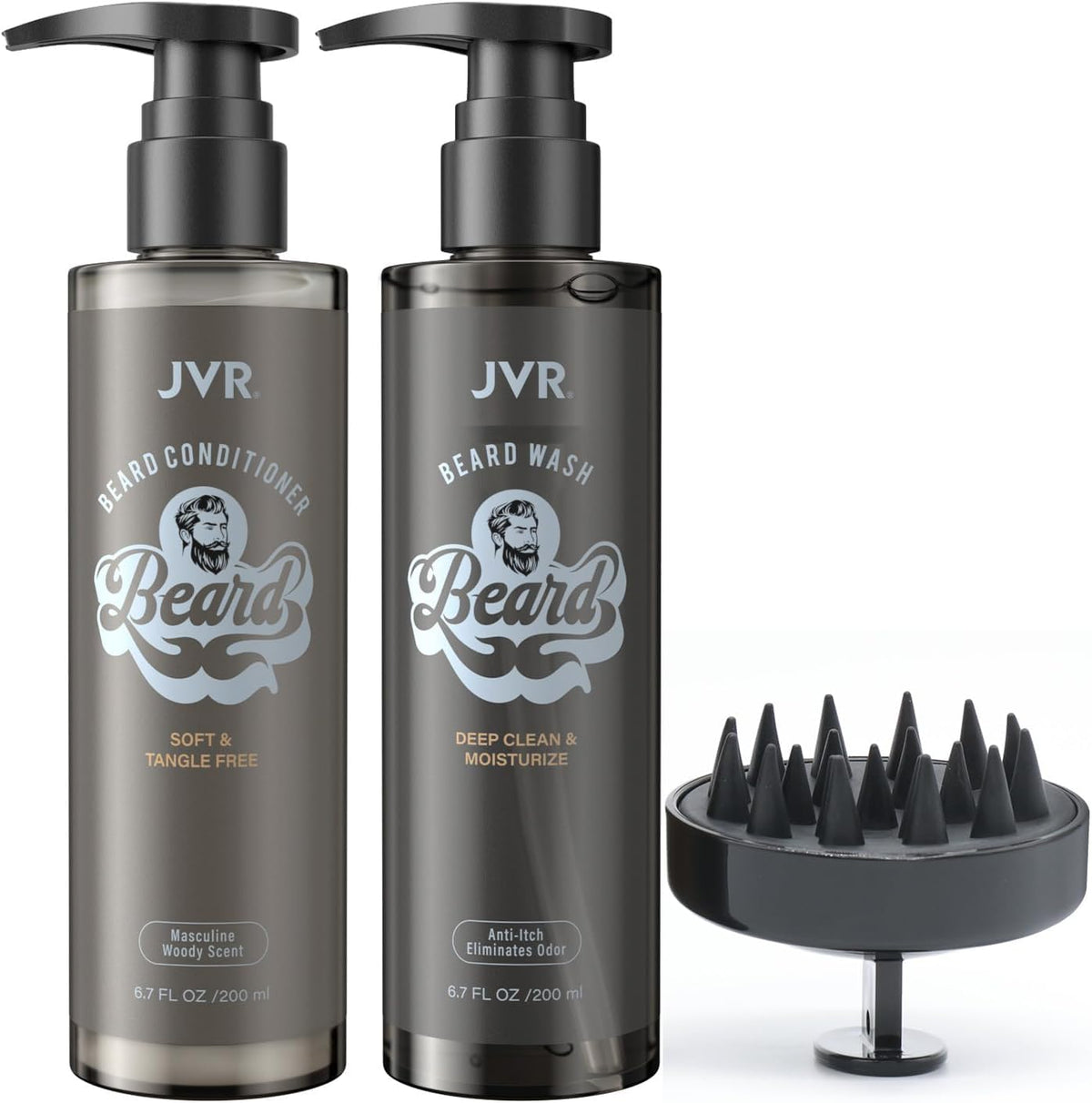 Champú para barba JVR limpia profundamente la barba y la piel
