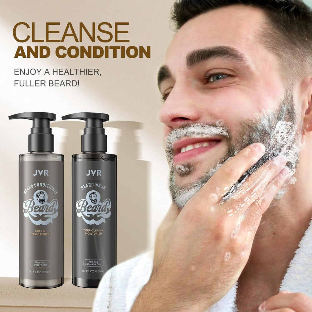 Textura suave de la barba tras usar JVR