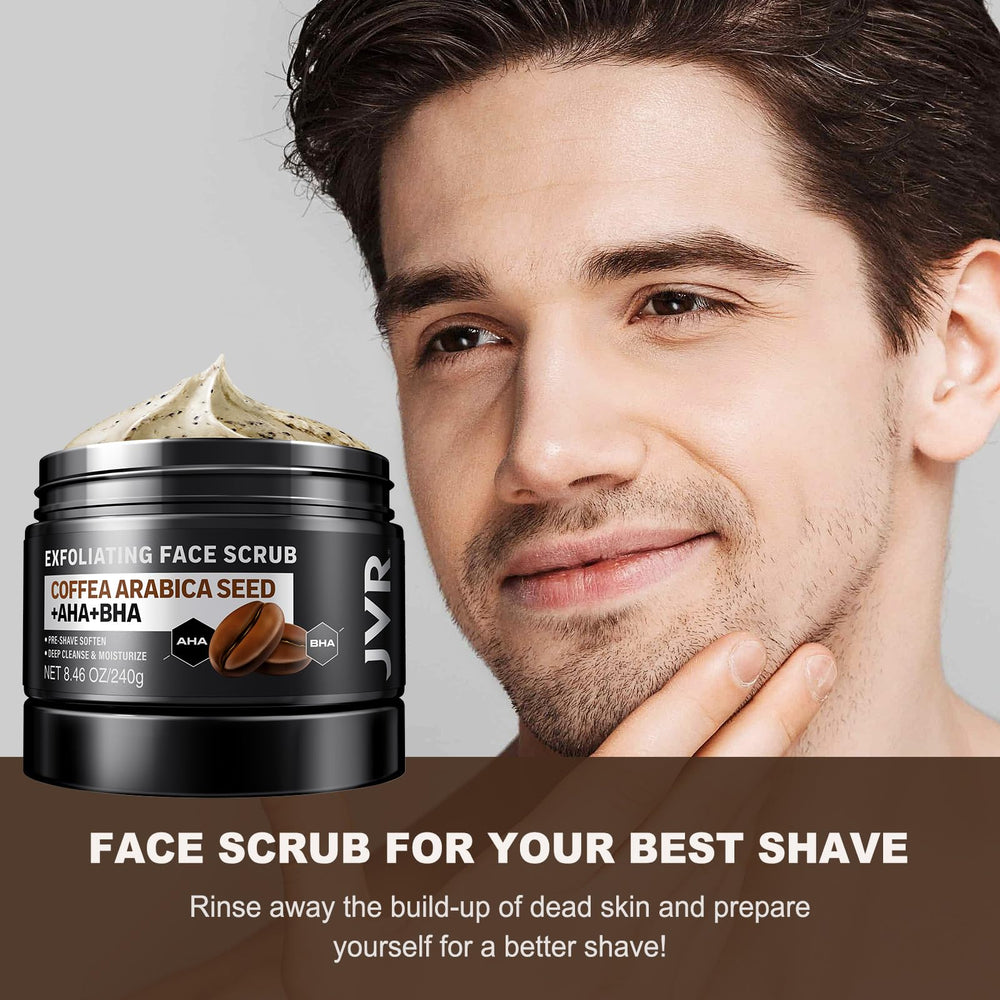 JVR exfoliante facial aplicación en palma para uso diario