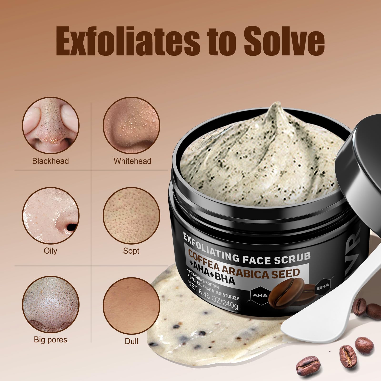 JVR exfoliante facial vitamina E para piel radiante