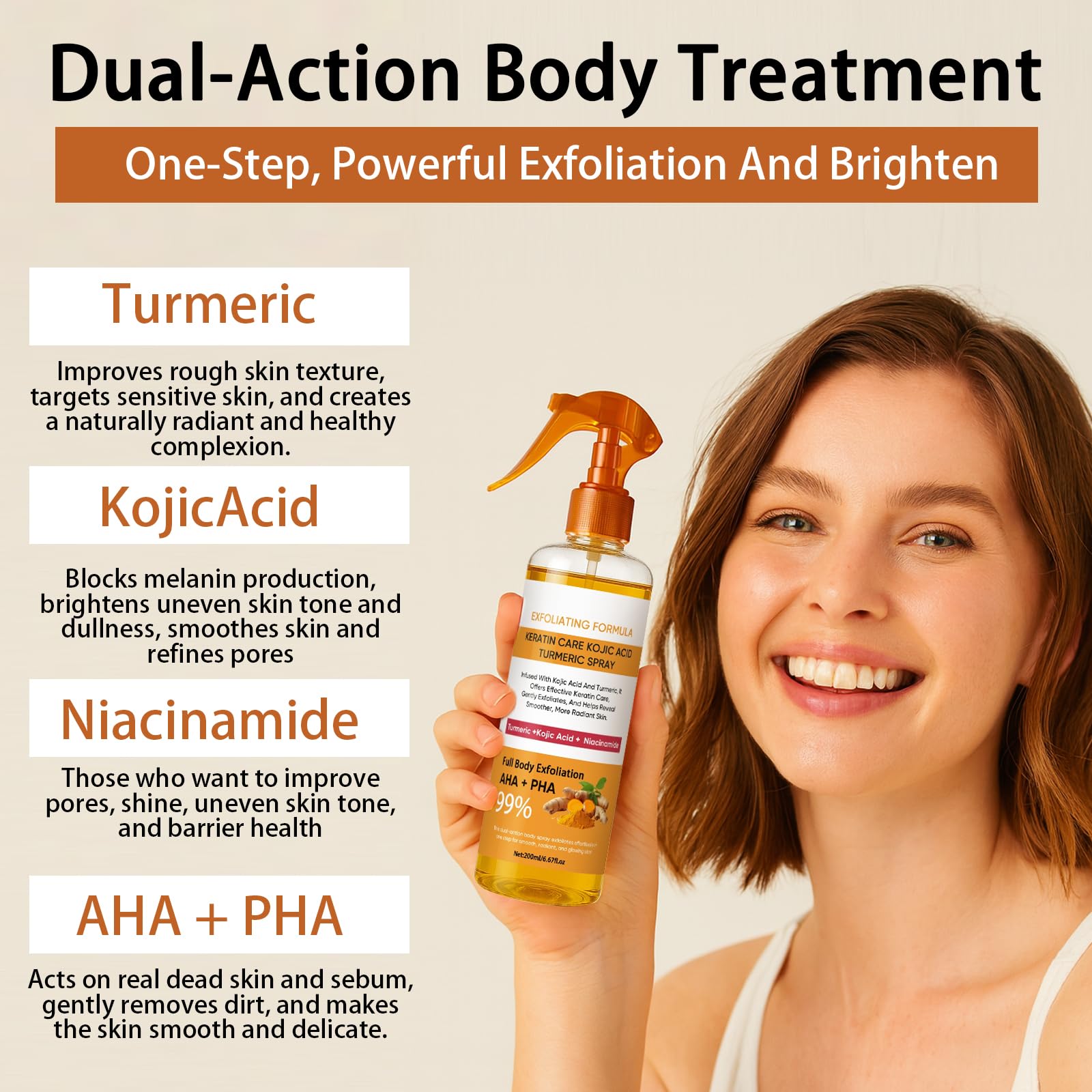 Soin JXSVR Spray exfoloation douce — peau douce et purifiée.