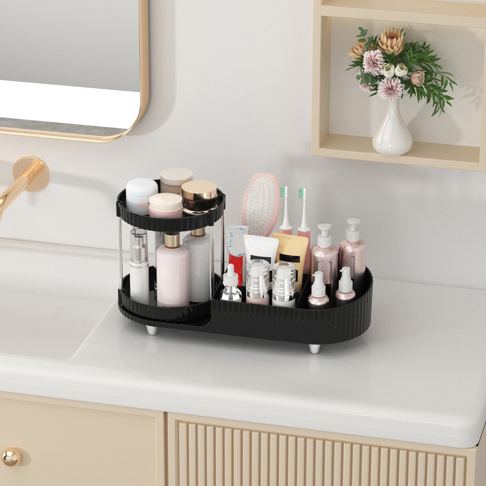 Jywantful ahorro de espacio del 80% ideal para baños y dormitorios.
