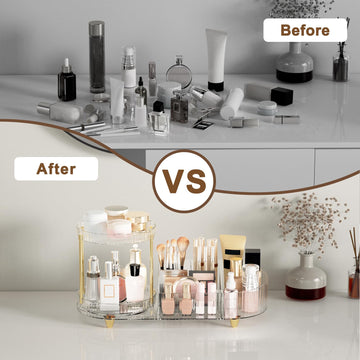 Jywantful compartimentos para cosméticos, brochas y esmaltes en orden