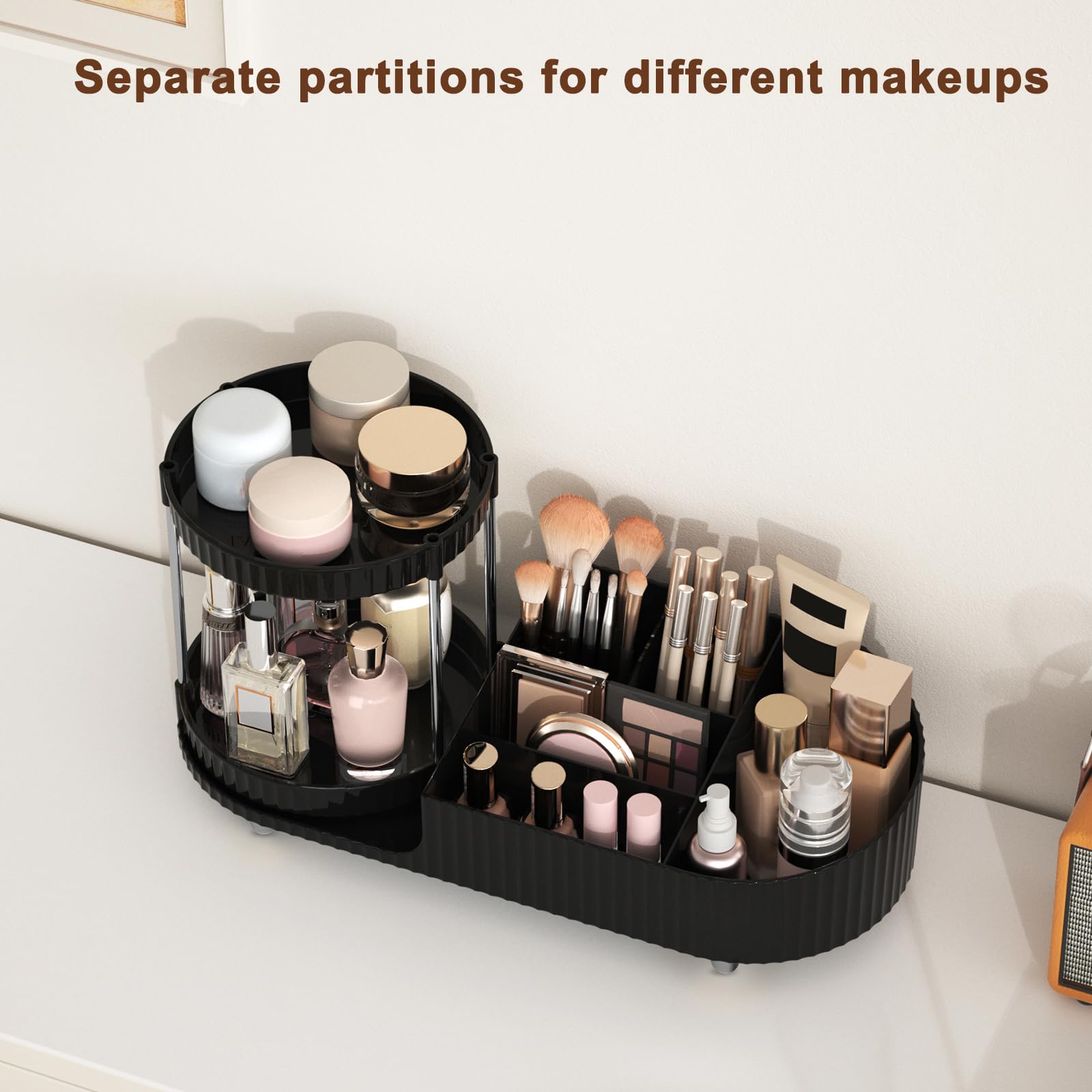 Jywantful diseño moderno para mesa realza tu vanity y organización diaria.