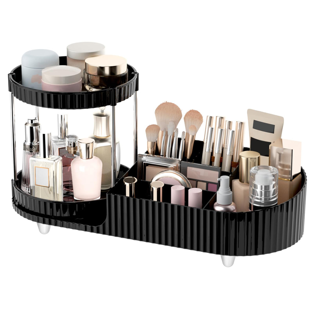 Jywantful organizador maquillaje con giro 360 para acceso rápido y orden.