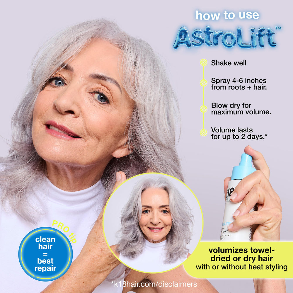 K18 AstroLift: tenue jusqu’à 2 jours sans effet collant.
