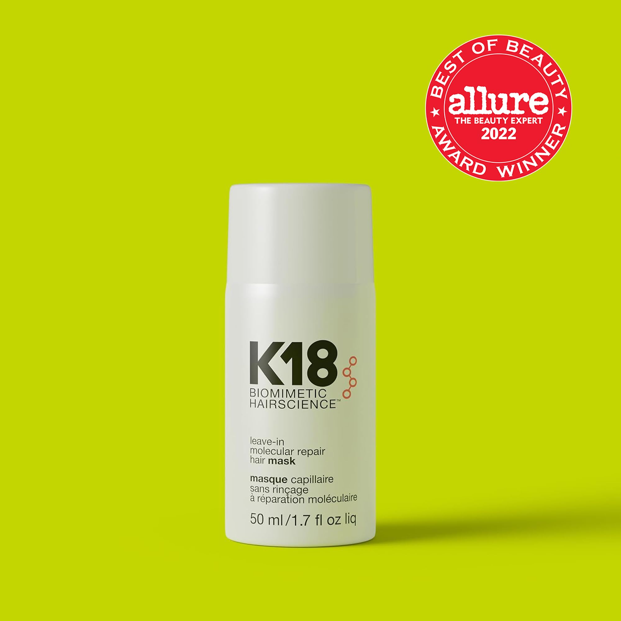 K18 cabello brillante desde el primer uso: aspecto más vivo y sedoso.