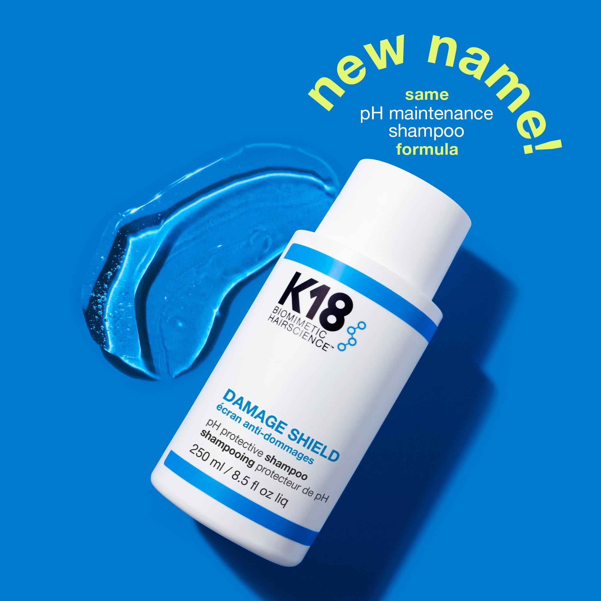 K18 Damage Shield Champú, cabello-danado-brillo: cabello con mayor brillo tras lavado