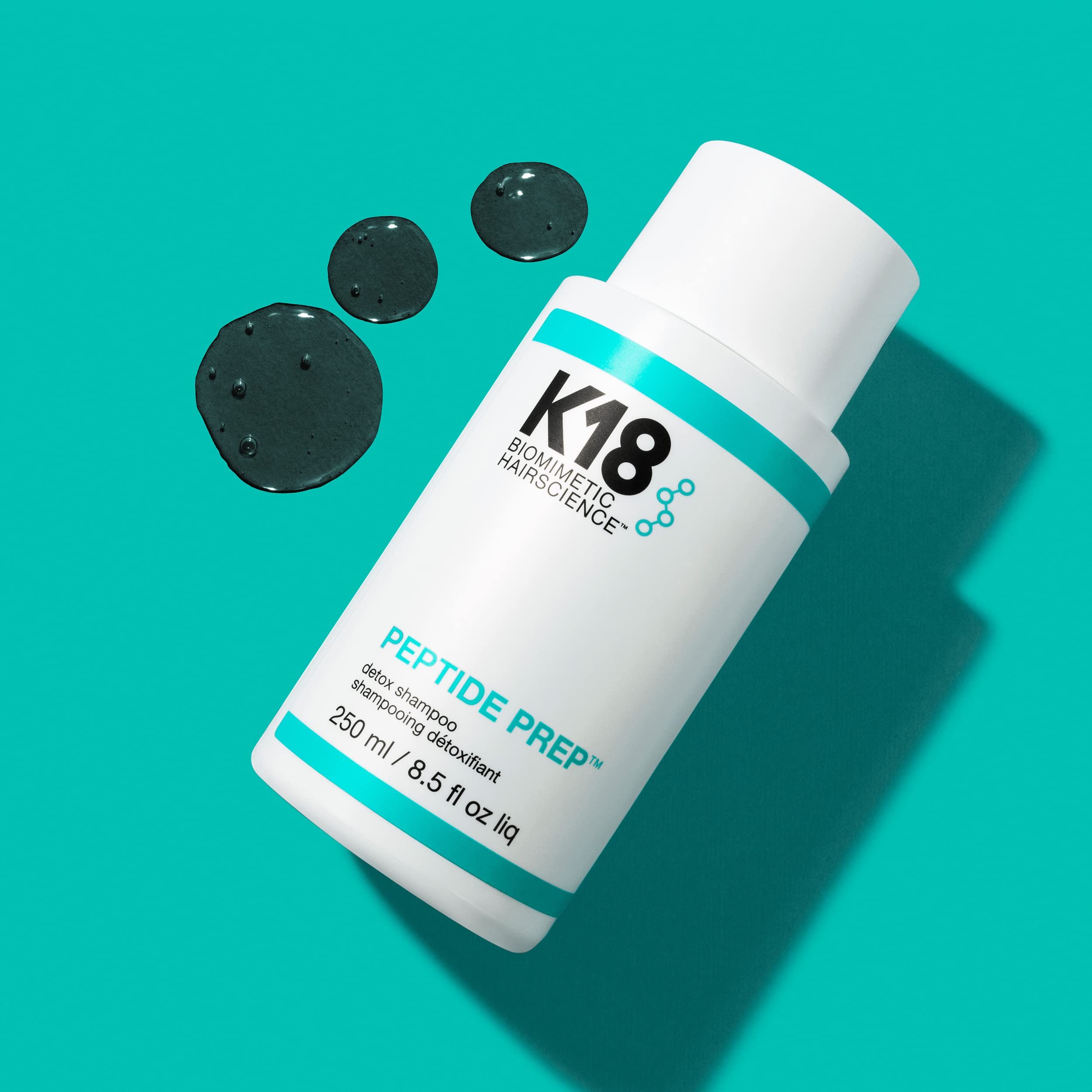 K18 PEPTIDE PREP detox en cabello, preparación ideal para tratamientos posteriores.