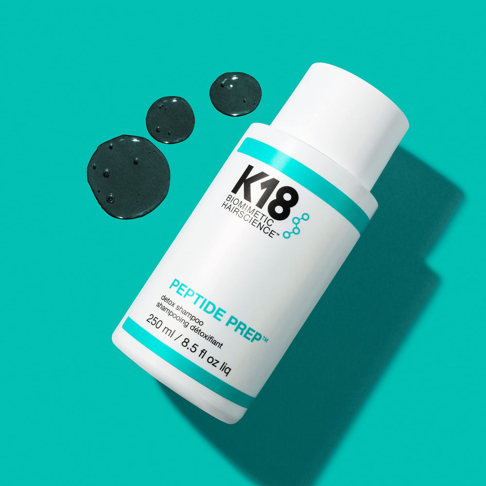 K18 PEPTIDE PREP detox en cabello, preparación ideal para tratamientos posteriores.