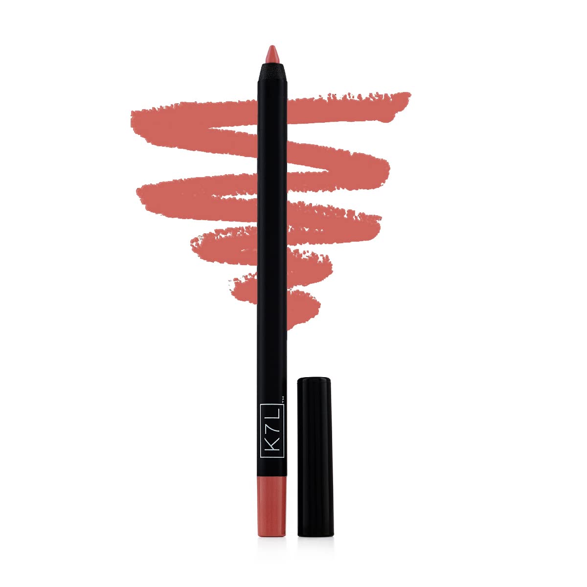 K7L delineador labial resistente al agua para color duradero sin retoques.