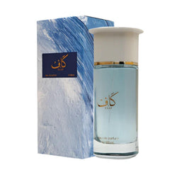 Kaaf de Ahmed Al Maghribi, botella vertida, ideal para ocasiones nocturnas elegantes.