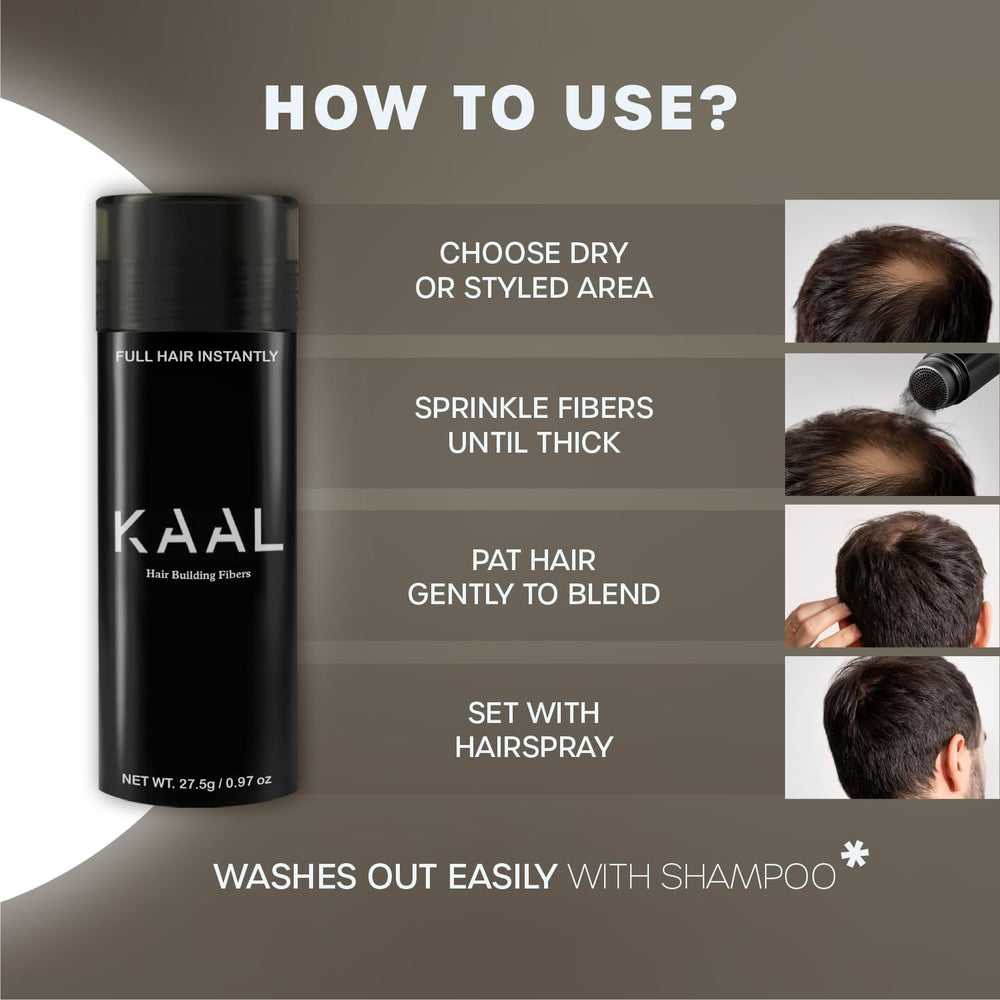 KAAL fibra capilar compatibilidad con todo tipo de cabello, resultado natural