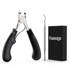 Kaasage cortaúñas curva 25° para uñas gruesas, corte suave y preciso.