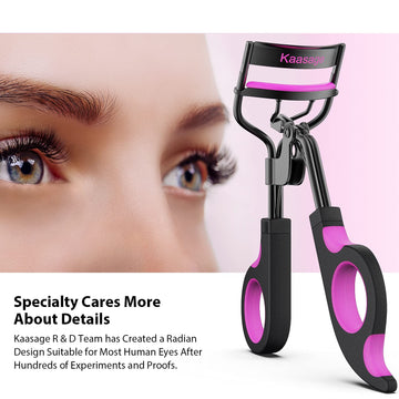 Kaasage curleur de cils détail tampons silicone pour une protection douce.