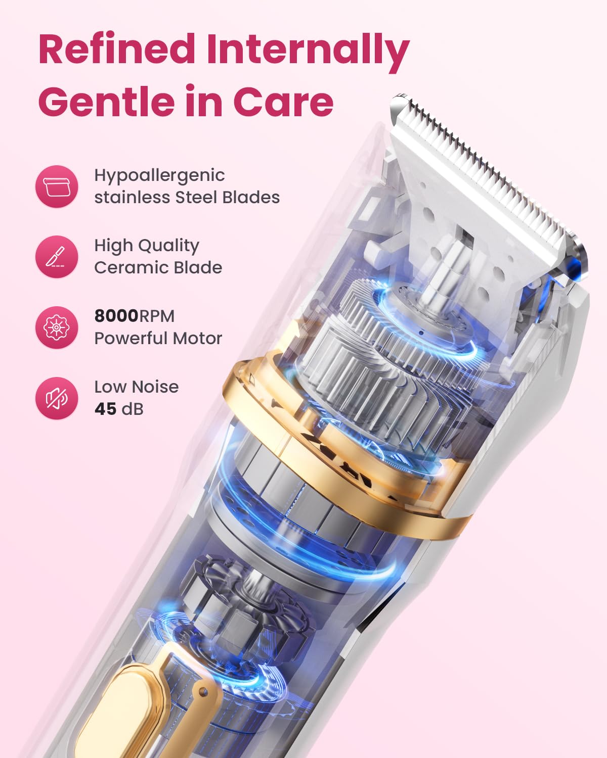 Kabowa cabezal preciso para vello facial en zonas sensibles