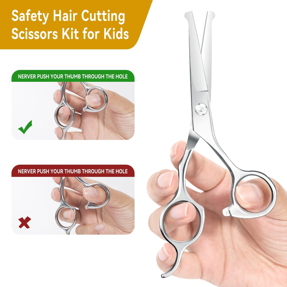 Kacacaca Tijeras para niños, corte limpio y suave en casa