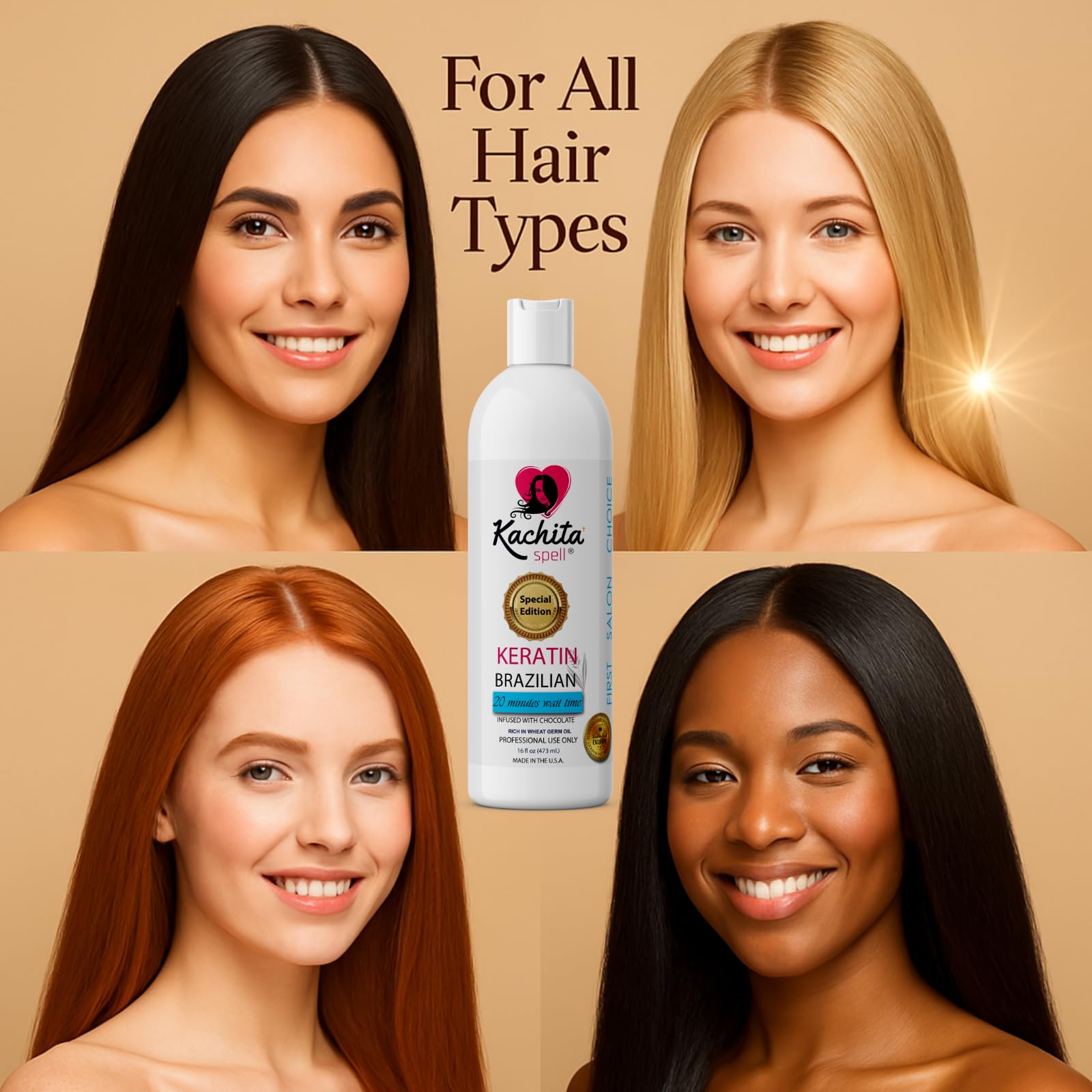 Apto para todos los tipos de cabello, rizados o lisos.