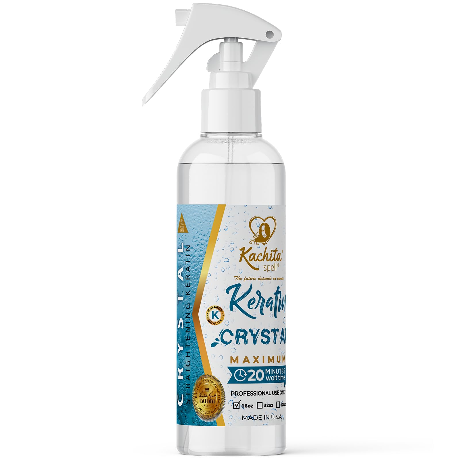 Kachita Spell Keratin Crystal, elaborado en EEUU con ingredientes de alta calidad.