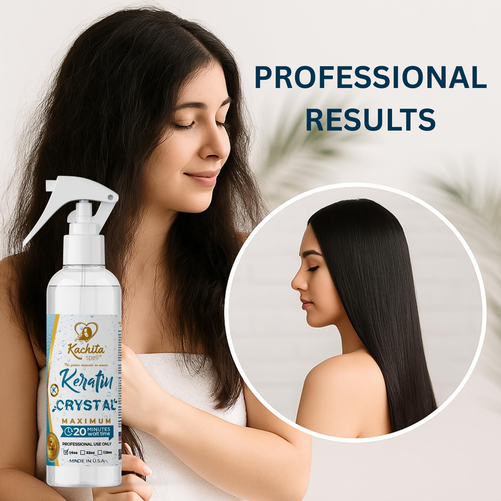 Kachita Spell Keratin Crystal, fragancia de manzana verde para una experiencia agradable.
