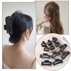 Kacmagic acabado mate pinzas rectangulares negro, evita deslizamientos sin tirar del cabello