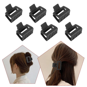 Kacmagic conjunto padres hijas pinzas rectangulares negro, perfecto para looks coordinados