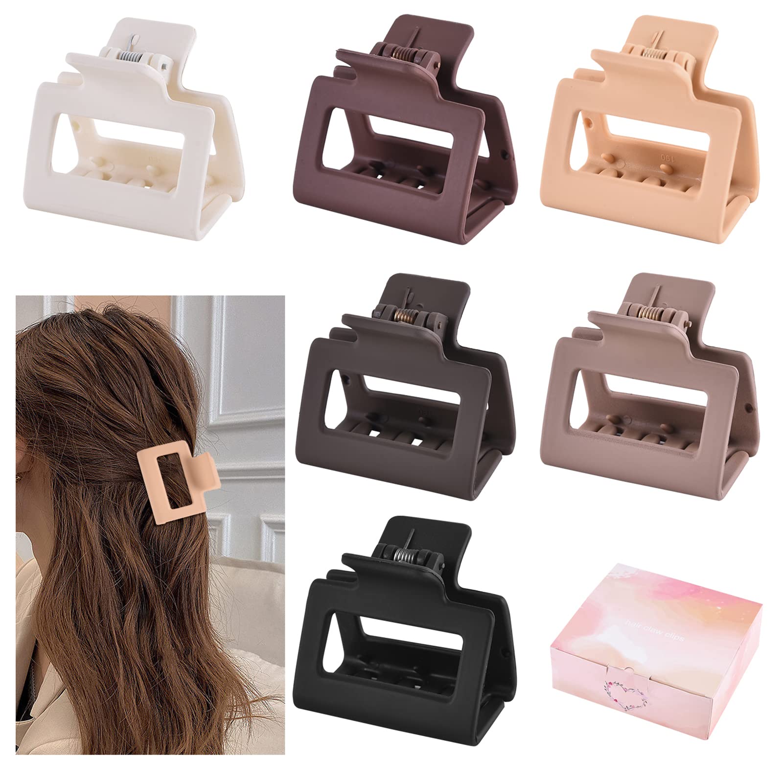 Regalo ideal para mujeres: conjunto Kacmagic de pinzas rectangulares.