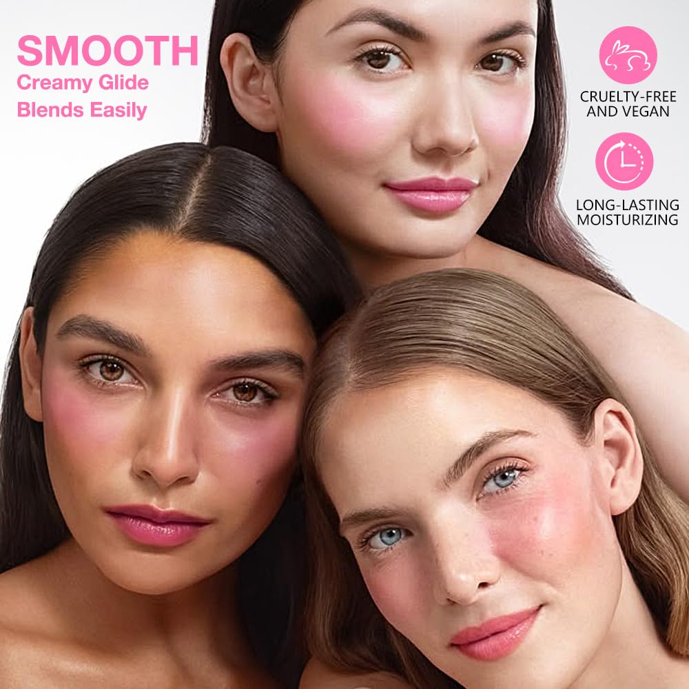 Kaely Contour Blush Barra Multiuso aplicación fácil, ideal para retoques rápidos.