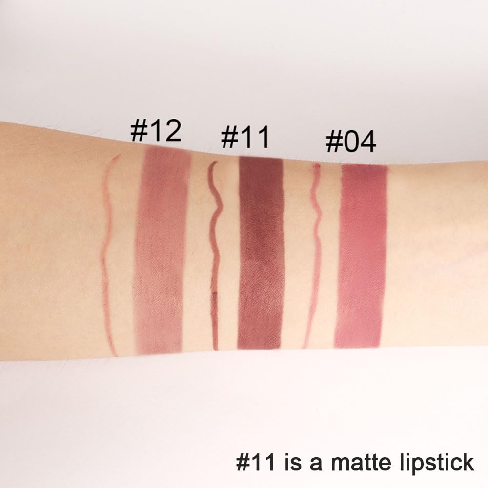 Labial Kaely con acabado mate y resistencia al agua para color duradero.
