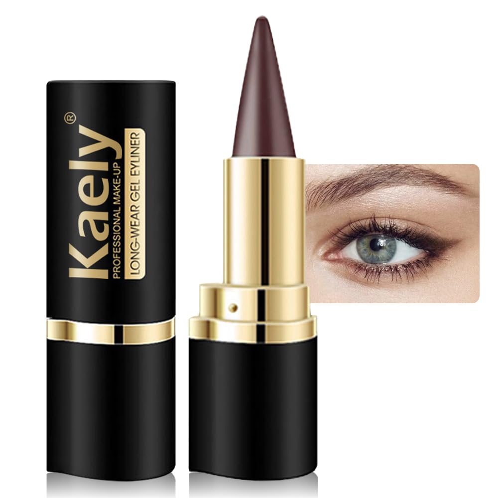 Kaely lápiz gel delineado ojos marrón, duración duradera para un look definido durante todo el día.