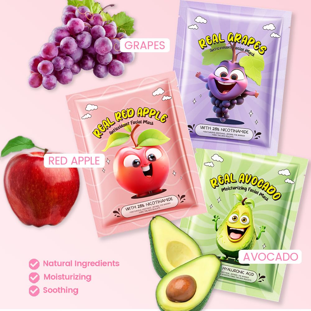 Kaely mascarillas-fruta-mango-naranja para revitalizar la piel con aroma cítrico.