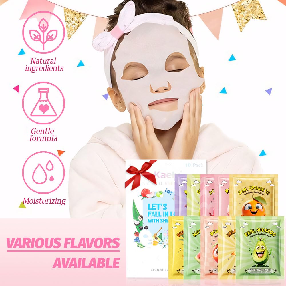 Kaely mascarillas-fruta-para-regalos-fiestas: ideal como detalle de spa.